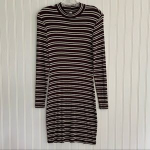 American Apparel body con striped dress SIZE MED